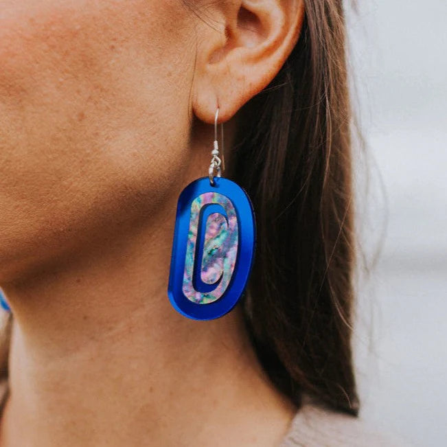 CCW | Abalone Ovoid Earrings