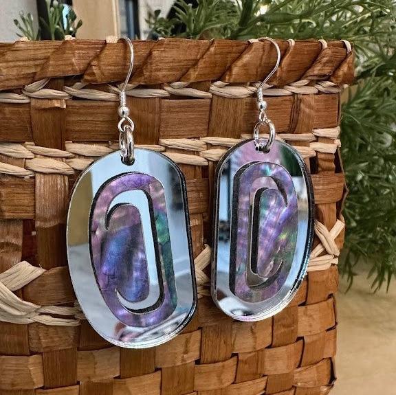 CCW | Abalone Ovoid Earrings
