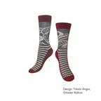 Art Socks w/ Contemporary Indigenous Design: Spirit in Flight by Made by Humas