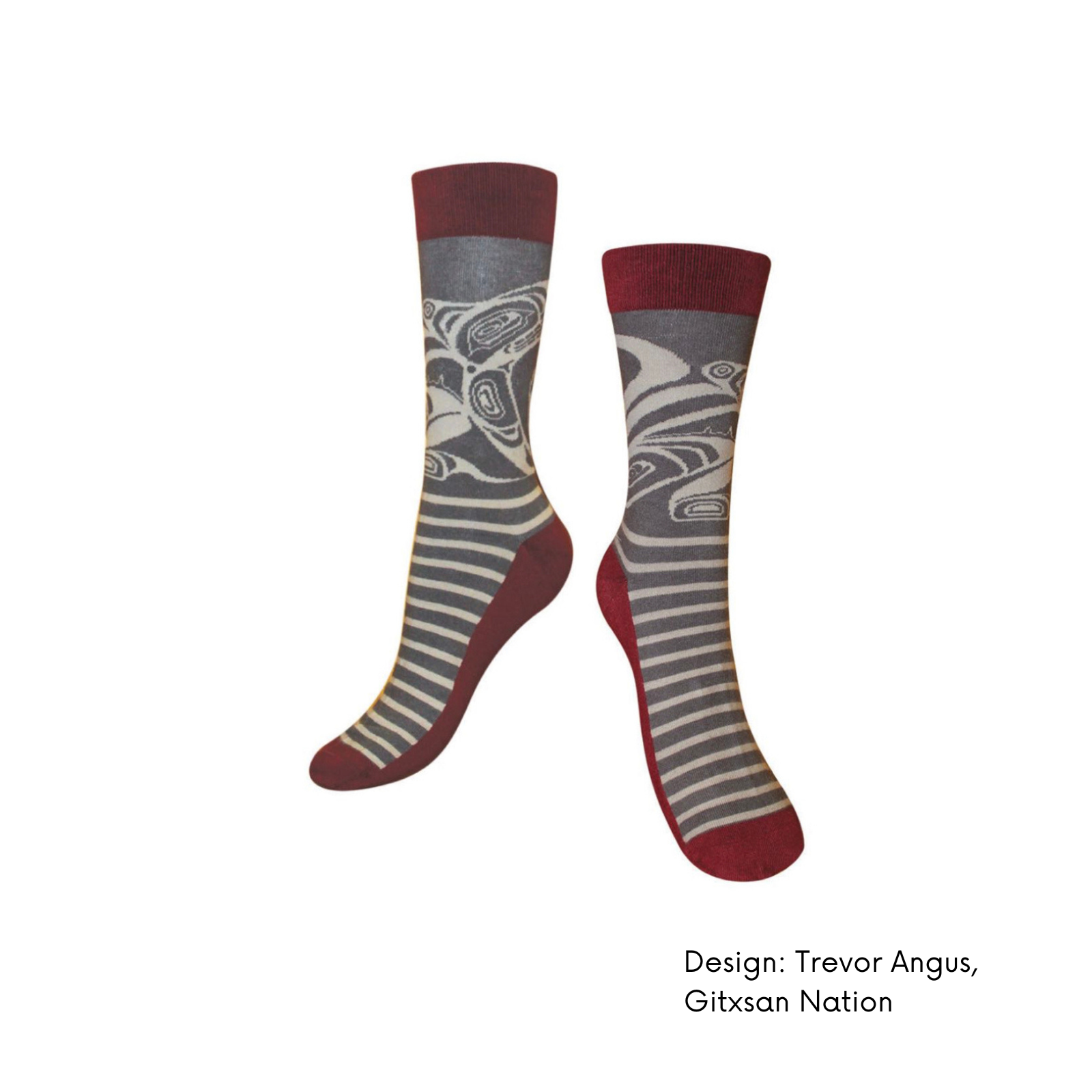 Art Socks w/ Contemporary Indigenous Design: Spirit in Flight by Made by Humas