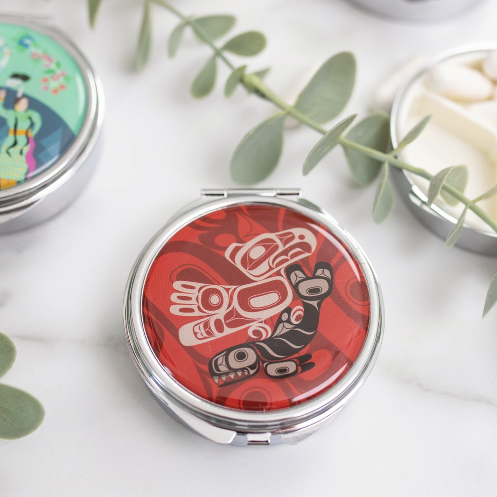 Pill Boxes with Contemporary Indigenous Design