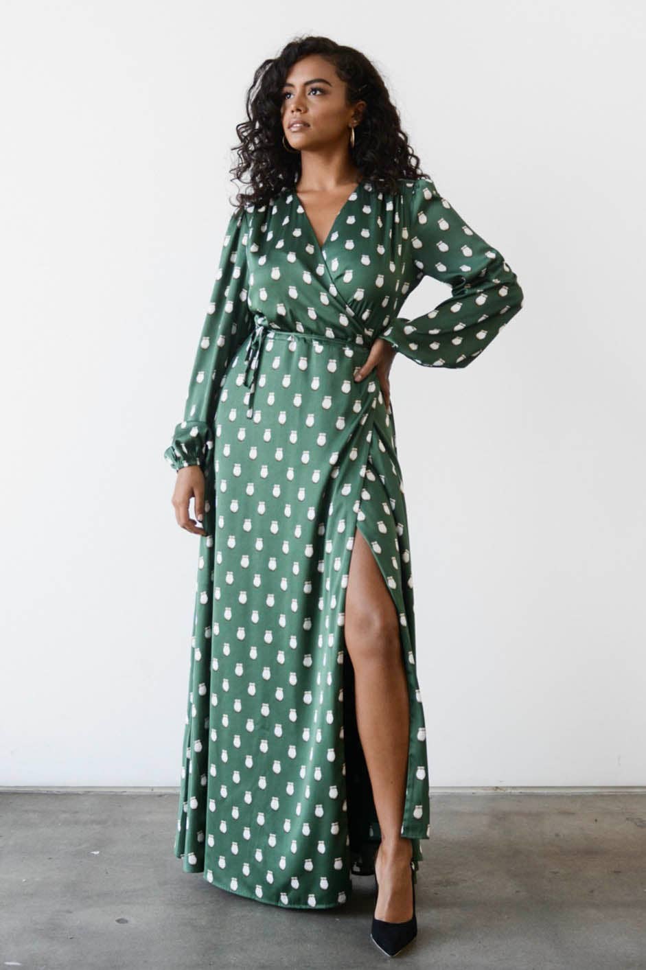 Elk Ivory Maxi Wrap Dress by B.Yellowtail