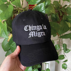 Black Cotton Baseball Caps by Stitch4Pali