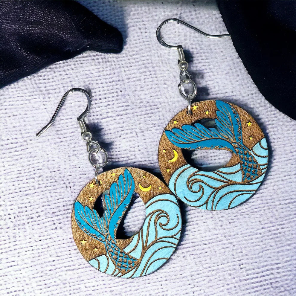MERMAID TAIL | Dangle Earrings by Sadie J & Co