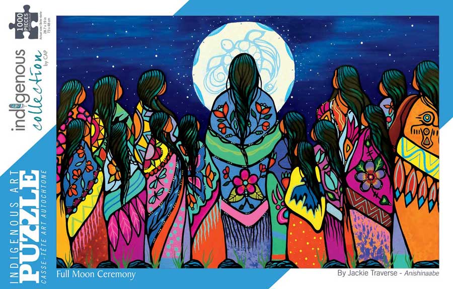 Full Moon Ceremony Puzzle by Indigenous Puzzles and Art