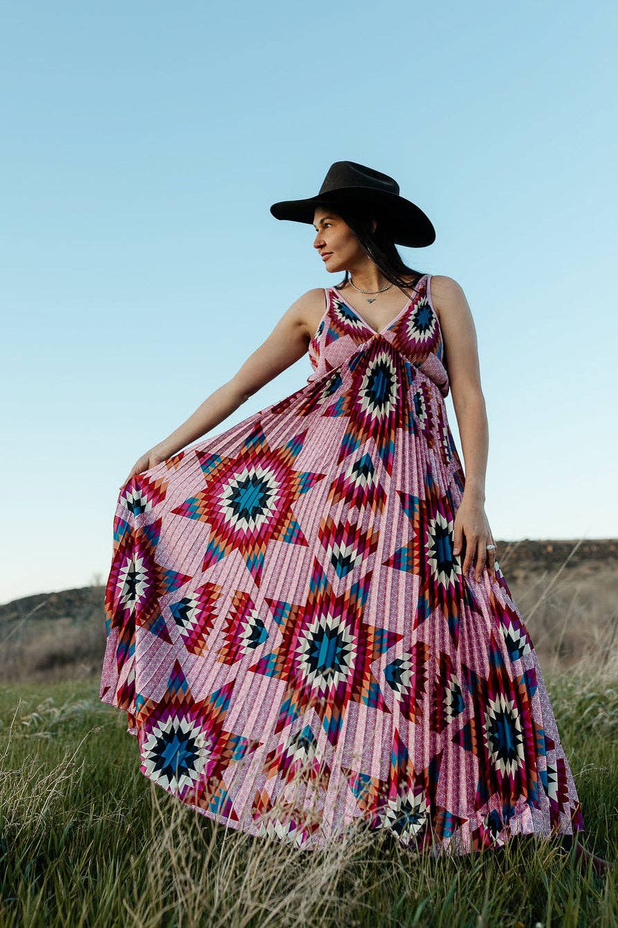 Maxi Star Quilt Dress by Bethany Yellowtail