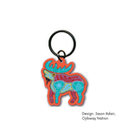 Key-chains with Contemporary Indigenous Design: Frog by Made by Humans