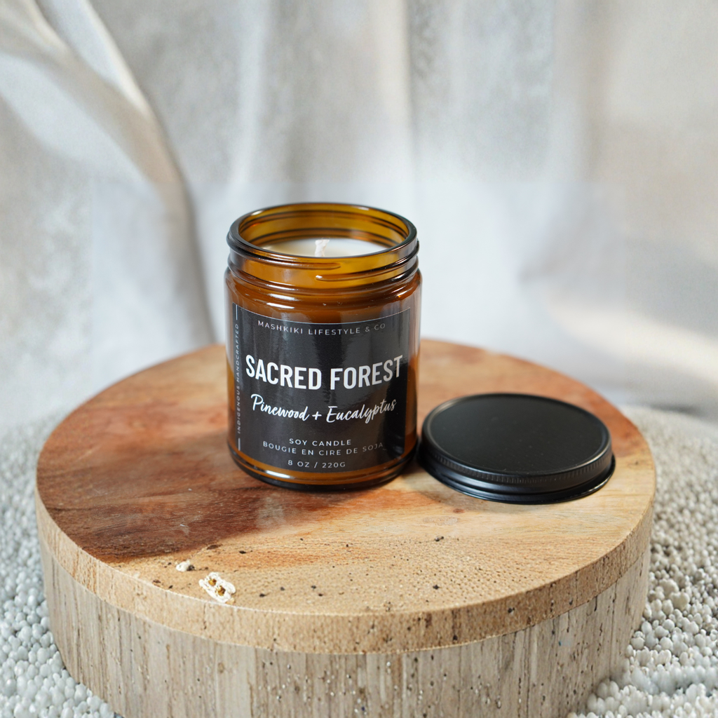 Sacred Forest Pinewood + Eucalyptus Candle by Mashkiki Lifestyle & Co.