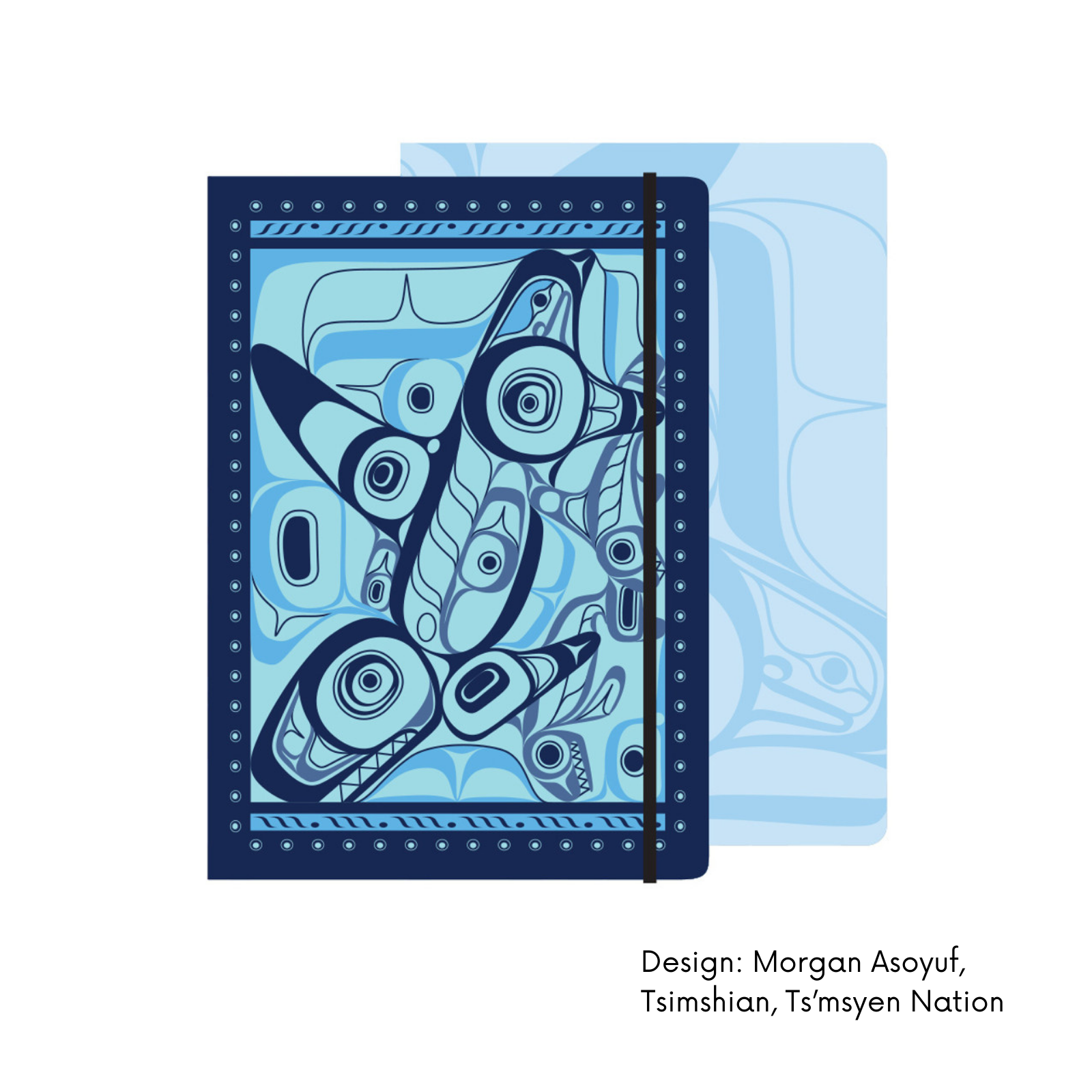 Hardcover Journals w/ Contemporary Indigenous Design: Grizzly by Made by Humans