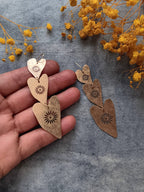 Hearts Cascade earrings by Gulushu