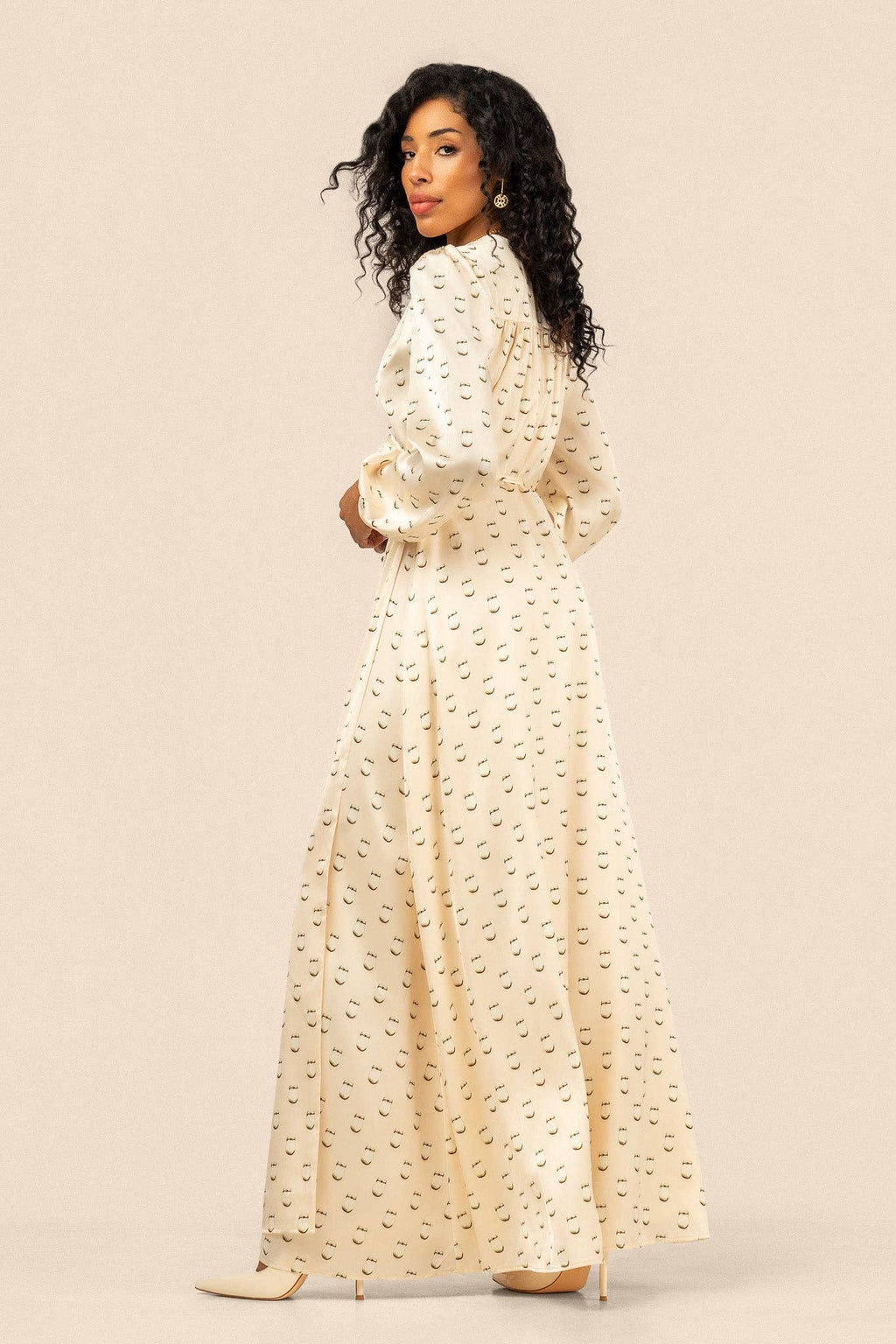 Elk Ivory Maxi Wrap Dress by B.Yellowtail