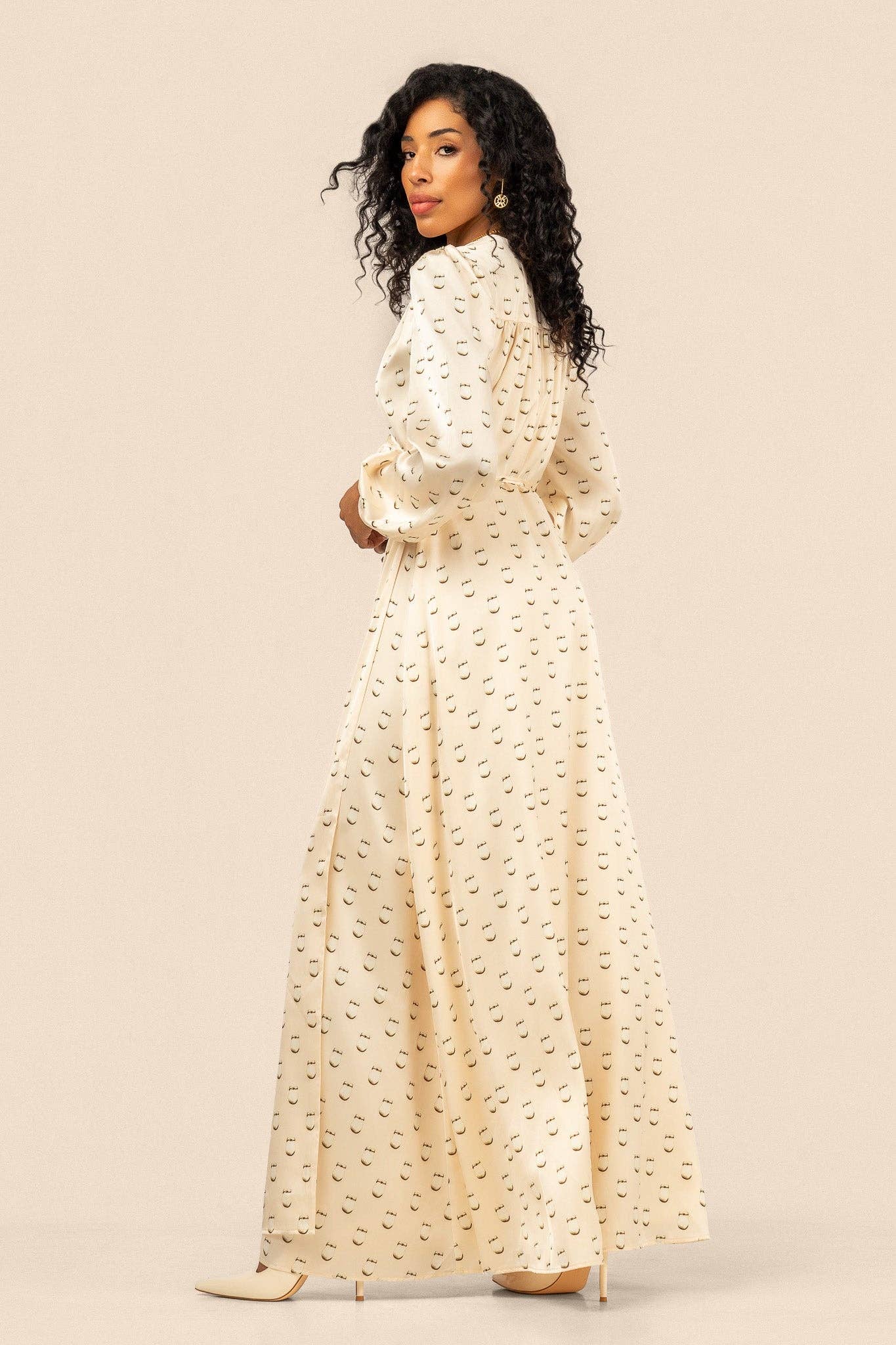 Elk Ivory Maxi Wrap Dress by B.Yellowtail