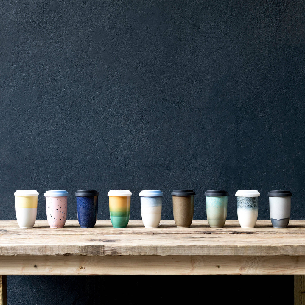 Lemon Ceramic Travel Cup by Nova Ceramics Travel Mugs