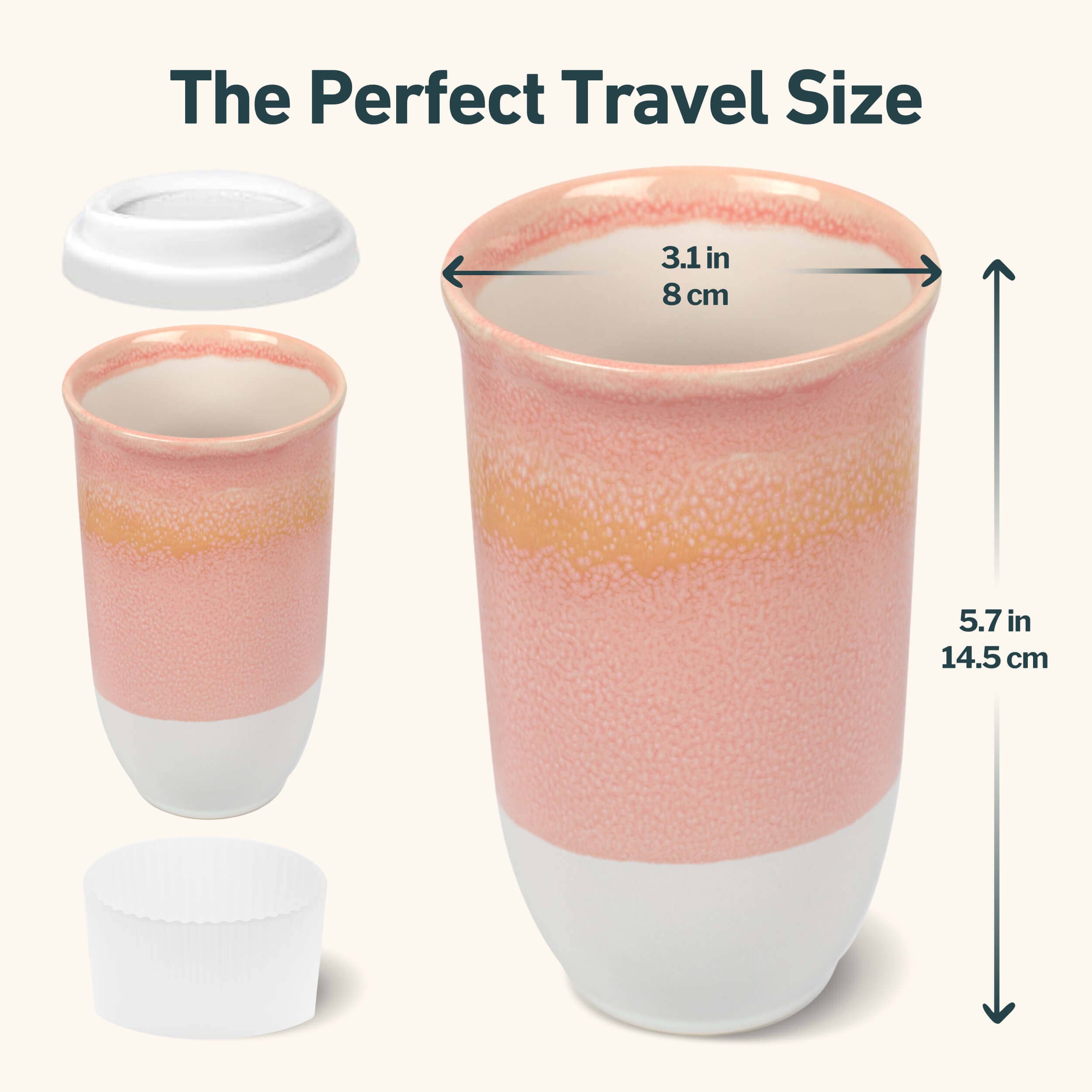 Afterglow Ceramic Travel Cup by Nova Ceramics Travel Mugs