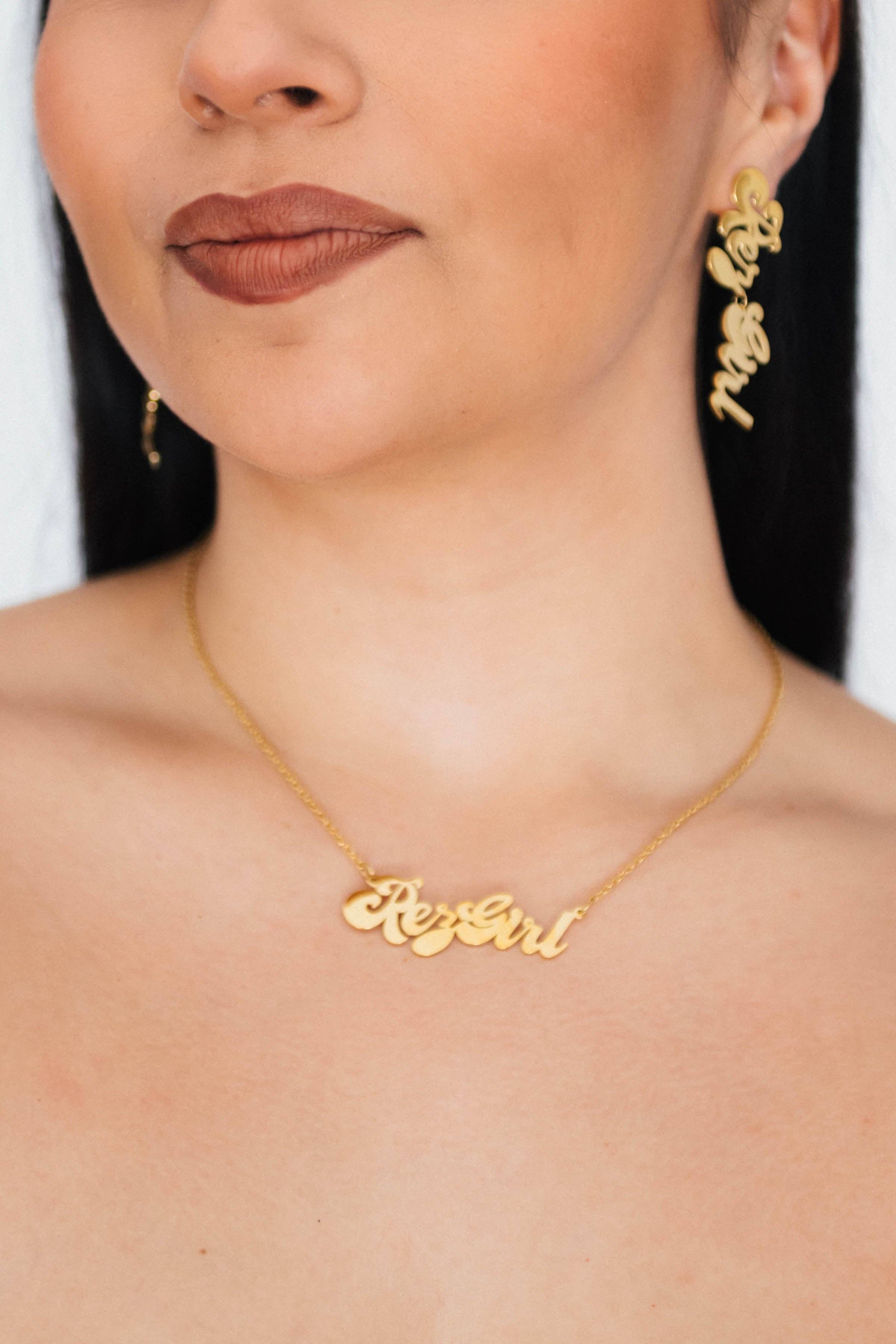 "Rez Girl" Necklace by Bethany Yellowtail