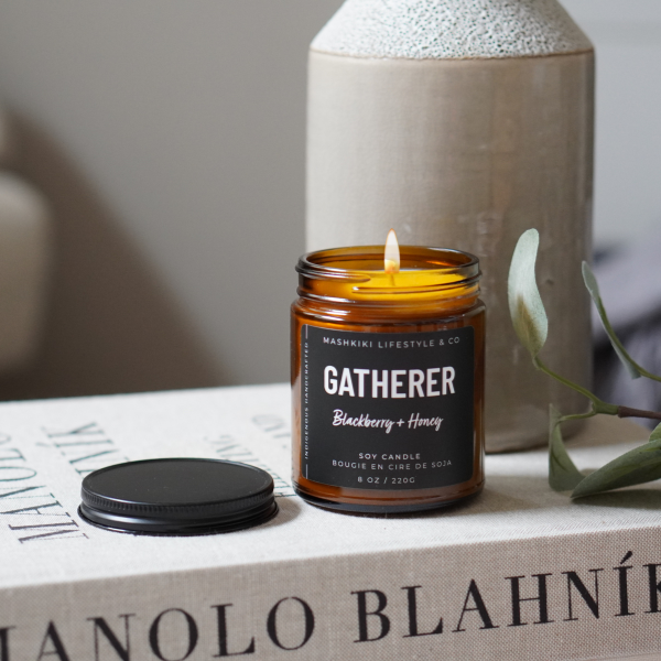 Gatherer Blackberry + Honey Candle by Mashkiki Lifestyle & Co.