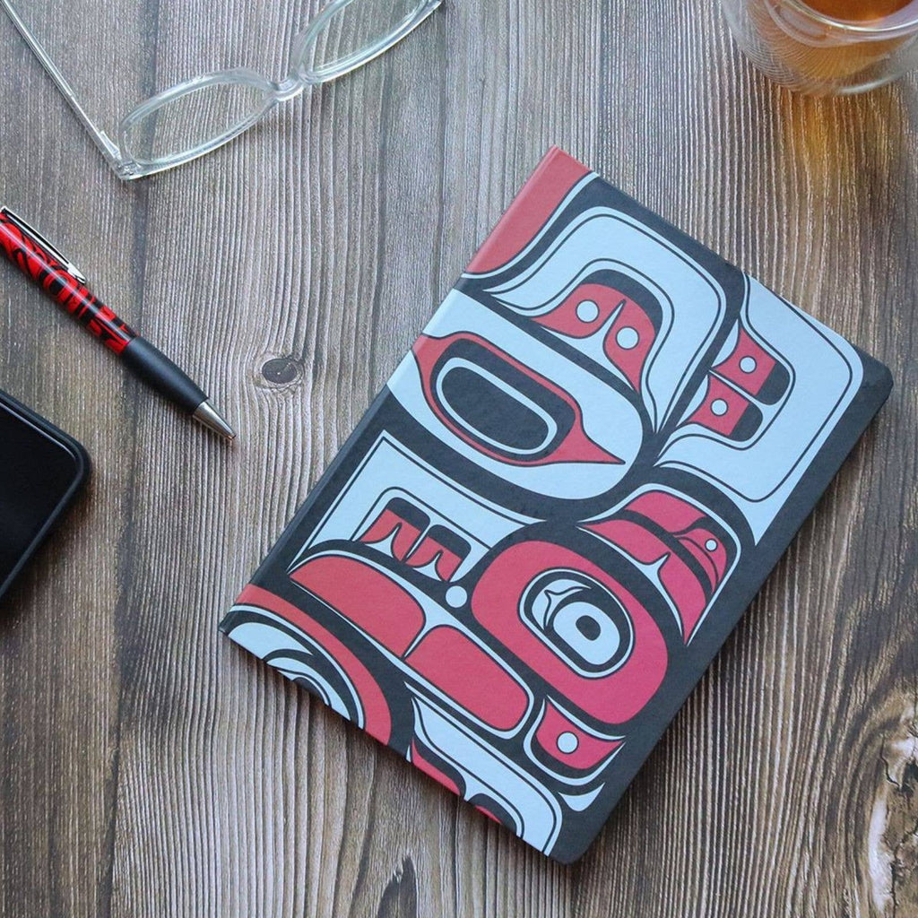 Hardcover Journals w/ Contemporary Indigenous Design: Grizzly by Made by Humans
