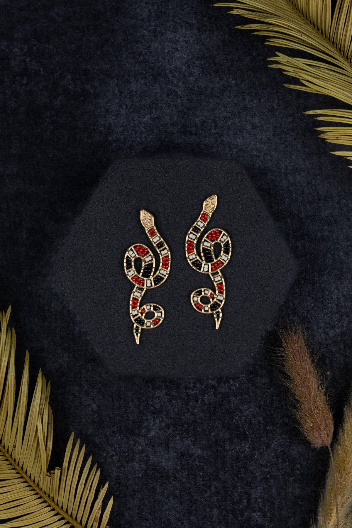 Coral Snake Earrings by Mountain Maiden