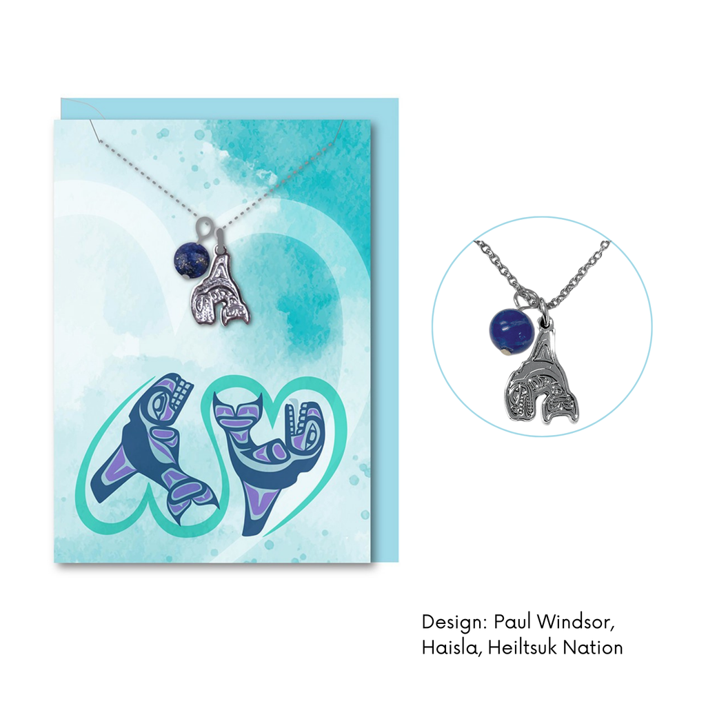 Healing Necklace w/ Contemporary Indigenous Design: Hummingbird by Made by Humans