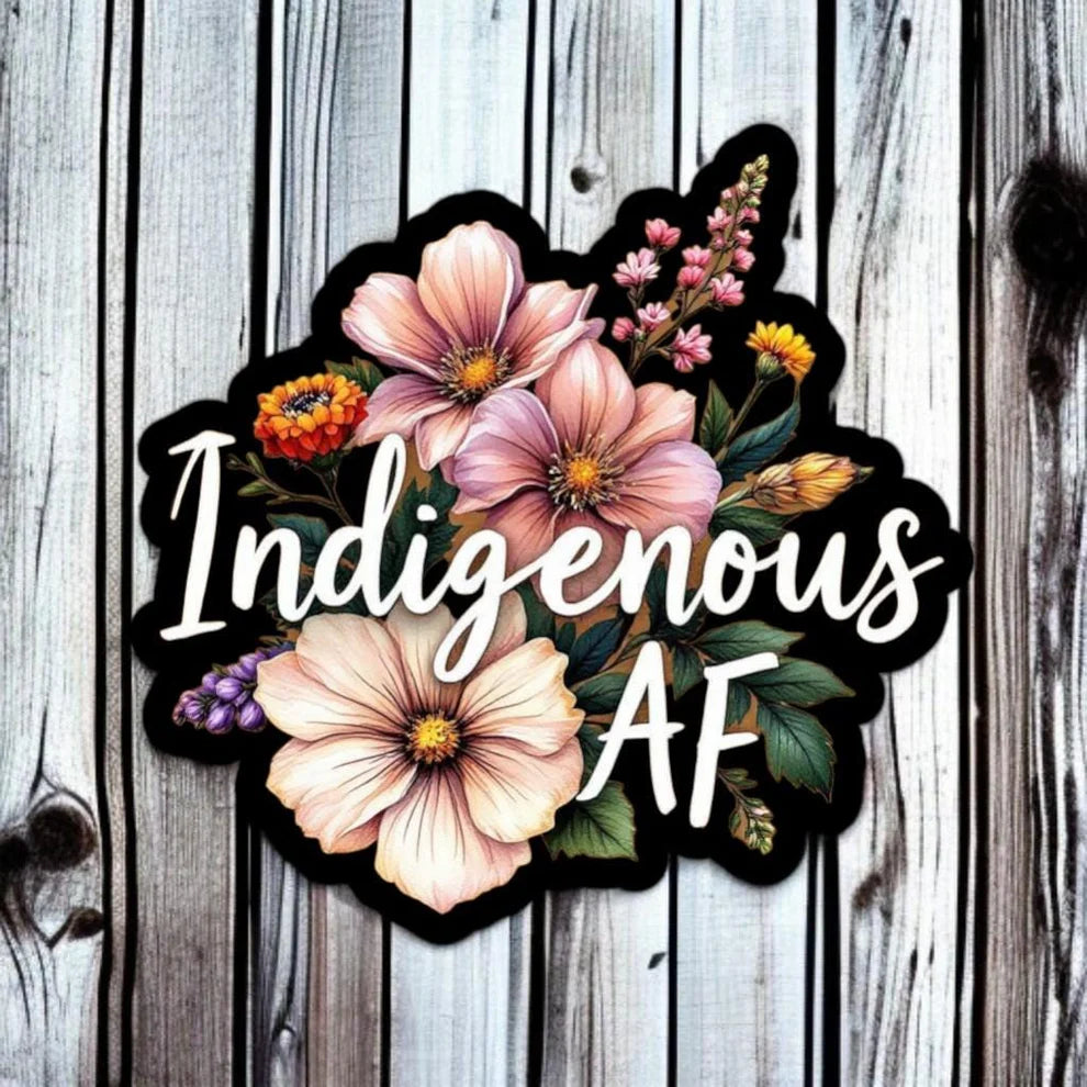 INDIGENOUS AF #2 | Vinyl Sticker by Sadie J & Co