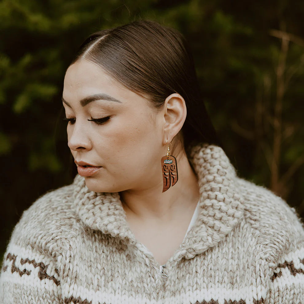 Lovebirds Earrings by Copper Canoe Woman