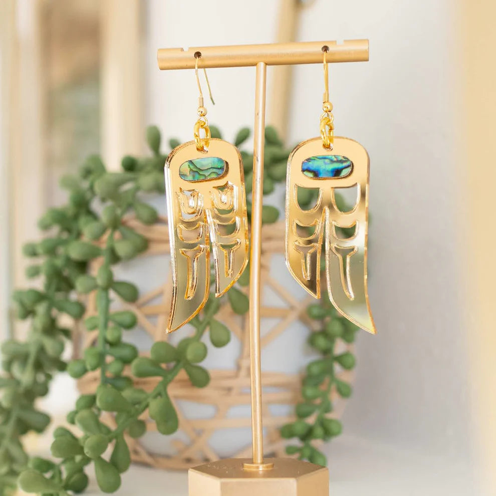 Lovebirds Earrings by Copper Canoe Woman