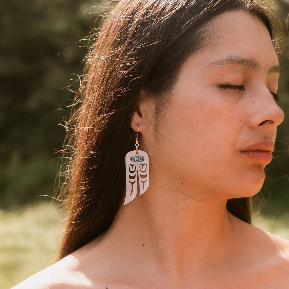 Lovebirds Earrings by Copper Canoe Woman
