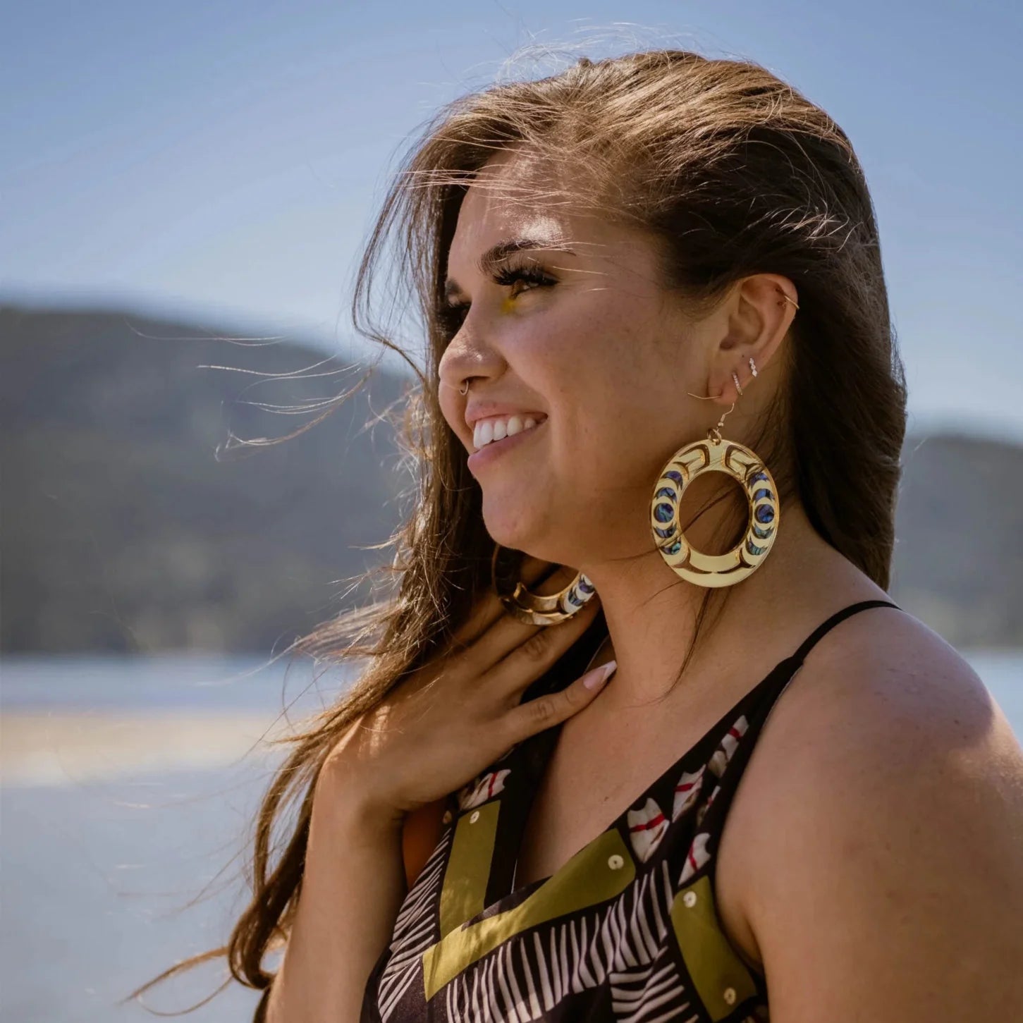 Nala Hoop Earrings by Copper Canoe Woman