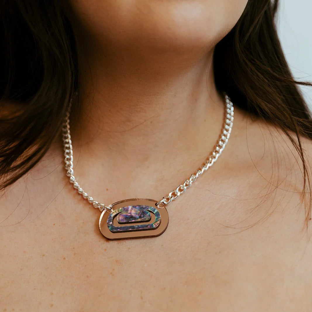 Abalone Ovoid Choker by Copper Canoe Woman