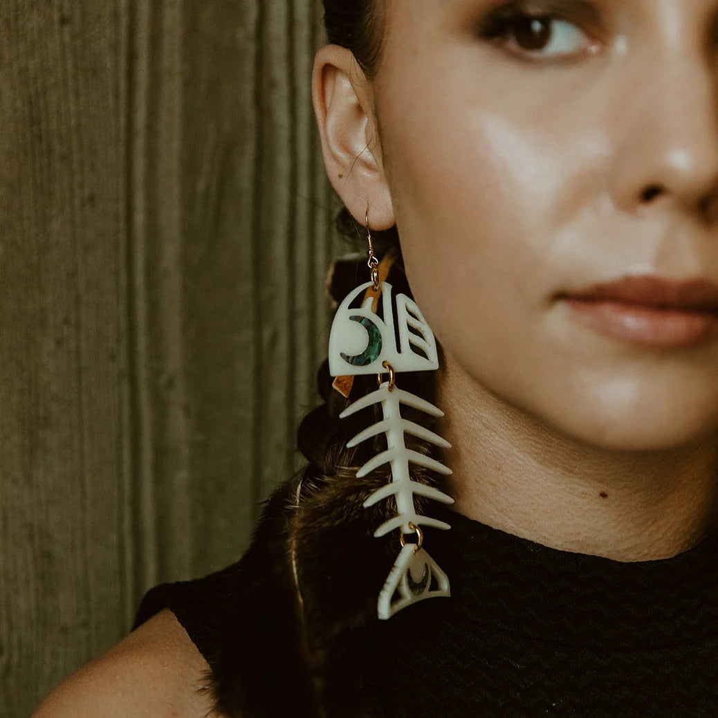 CCW | Earrings | Med Salmon