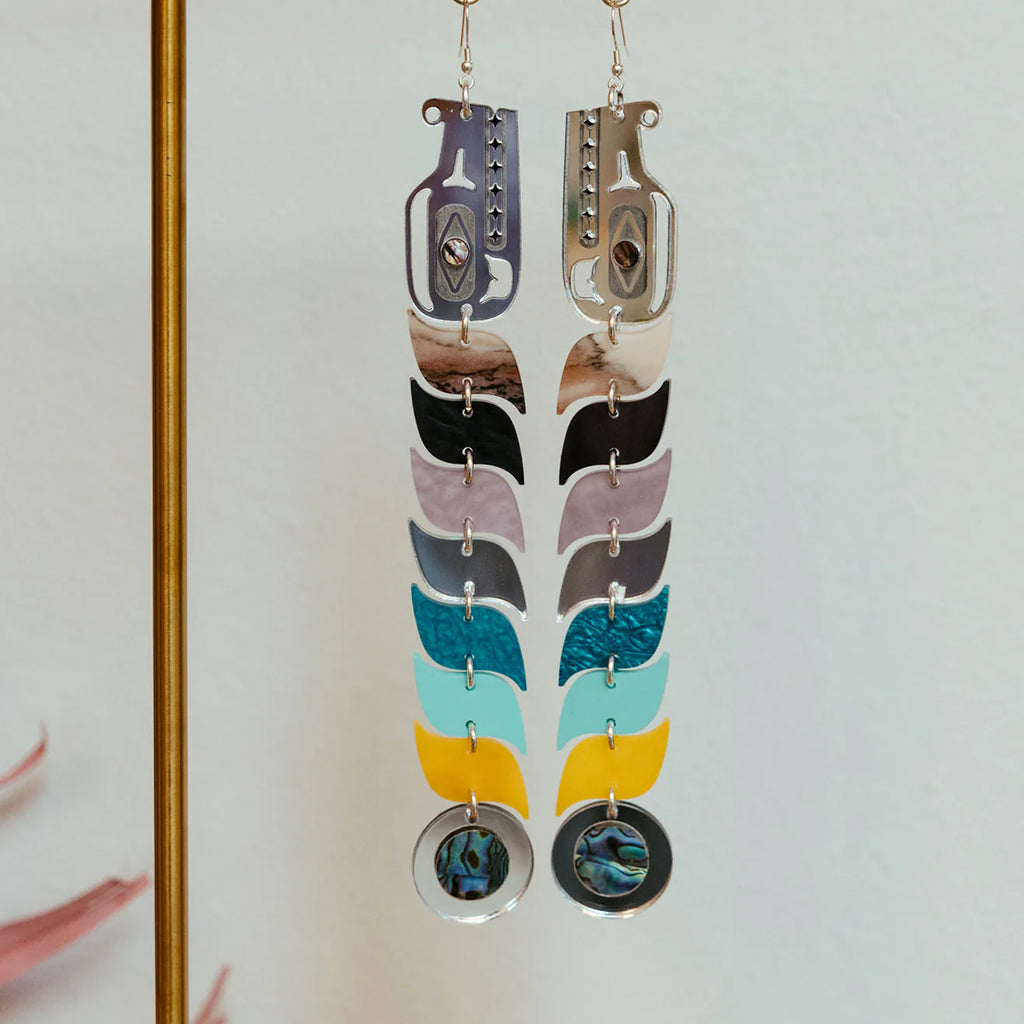 Serpent Earrings by Copper Canoe Woman