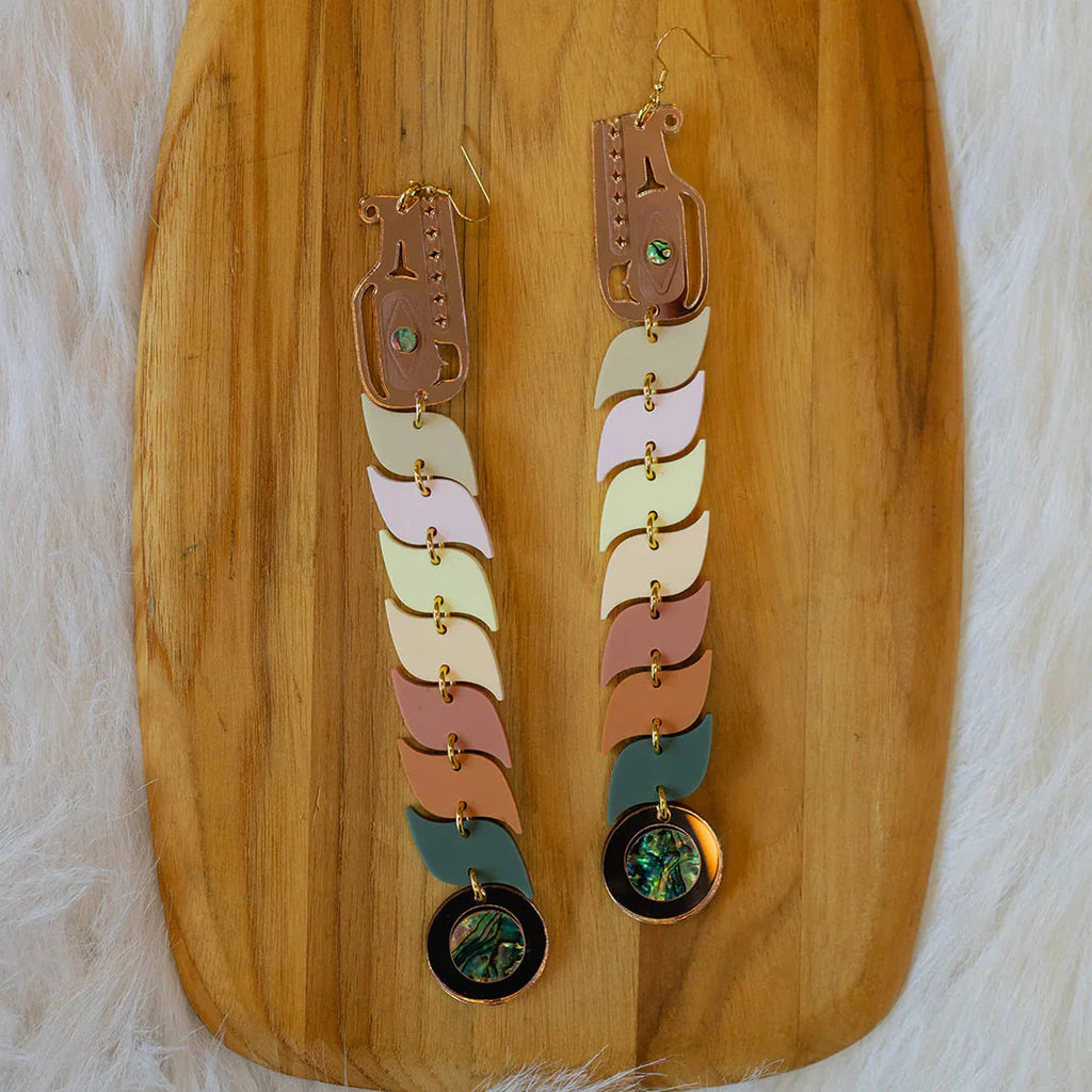 Serpent Earrings by Copper Canoe Woman