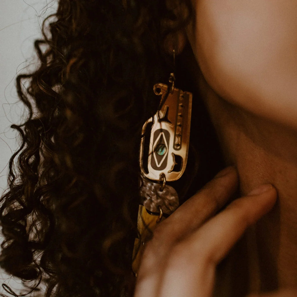 Serpent Earrings by Copper Canoe Woman