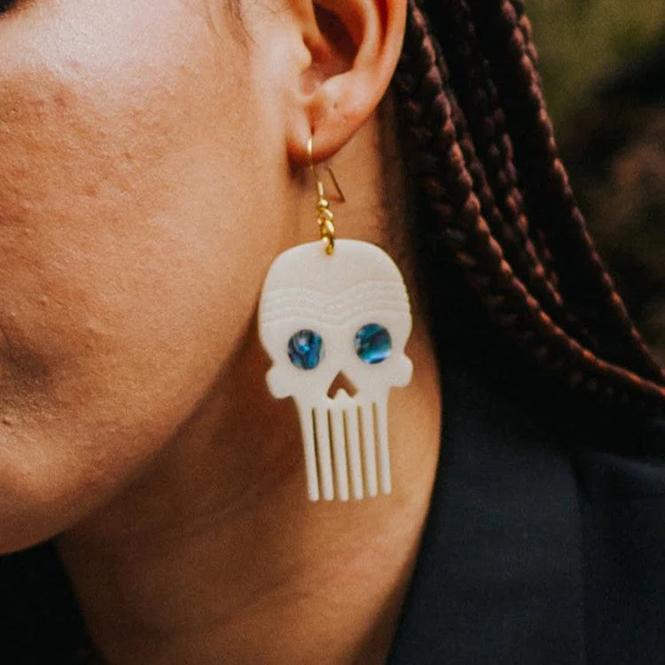 CCW | Skull Comb Earrings